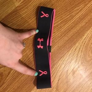 Breast cancer awareness under armour headband